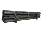 Dura² weidepaal rond 300 cm | Ø 10 cm | ongepunt