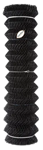 Harmonica gaas zwart 25m | 1,25m hoog | Draaddikte 3,0  |  Mazen 5×5 cm