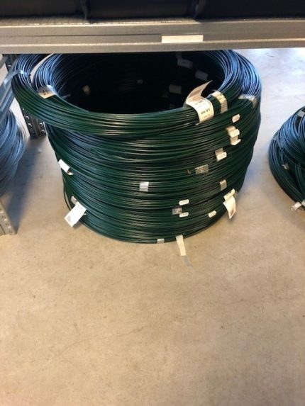 Geplastificeerd draad groen