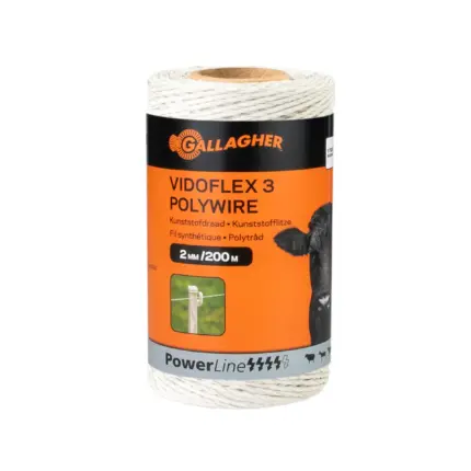 Vidoflex 3 Powerline (wit, 200 meter)