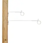 Afstandisolator krulstaart (wit, 17,5cm, 10 stuks) - Afbeelding 2