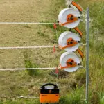 Haspelhoekpaal (3 haspels / 3 isolatoren) - Afbeelding 2