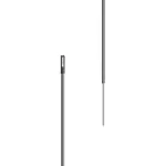 Kunststof paal zwart, 0,50m + 0,20m pen (10 stuks) - Afbeelding 3