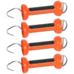 Softgrip poortgreep, oranje - lint (4 stuks)