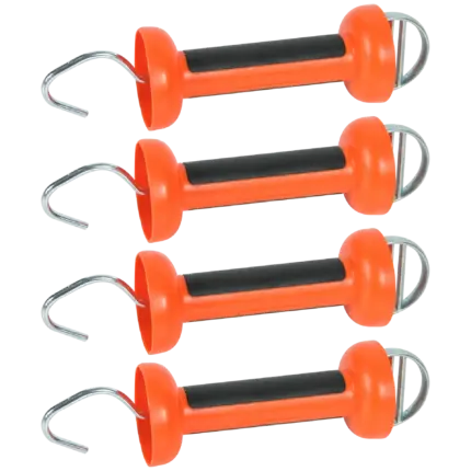 Softgrip poortgreep, oranje - lint (4 stuks)