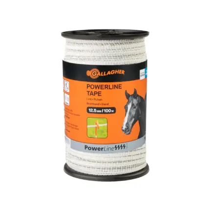 PowerLine lint 12,5 mm (wit, 100 meter)