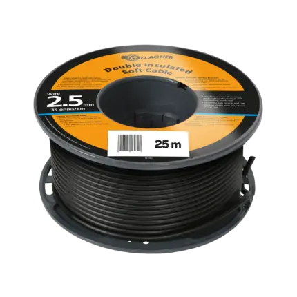 Grondkabel ø2,5mm (25 meter) - 35 Ohm/1km