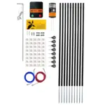 Gallagher Honden en katten tuin kit, complete schrikdraad set voor in de tuin (80 cm) - Afbeelding 2